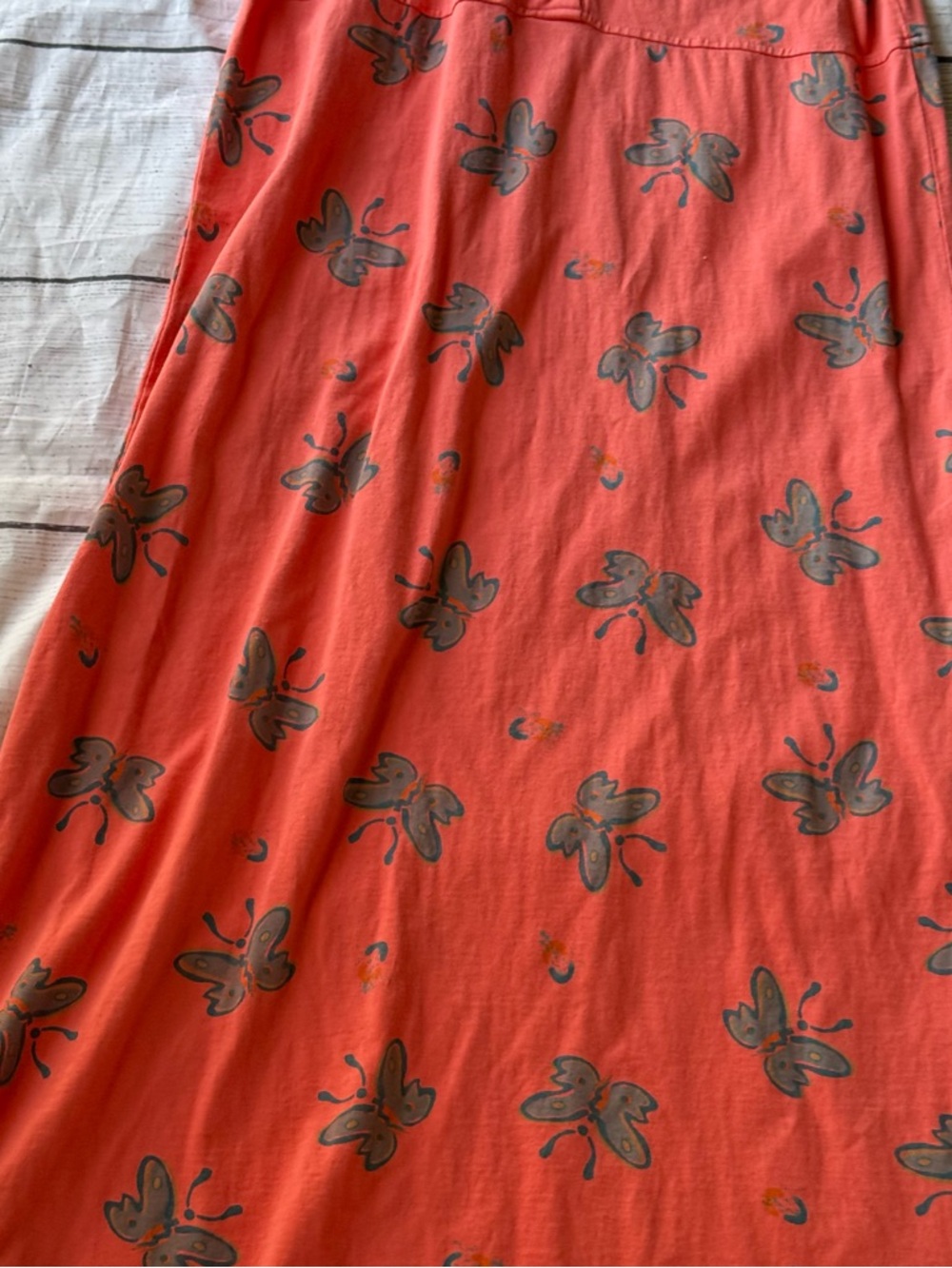 Vintage 90's Zip Code Maxi Tank Top Dress Butterfly Print Size Medium - Picture 5 of 13